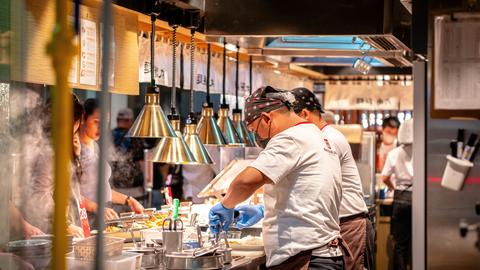 kitchen workers