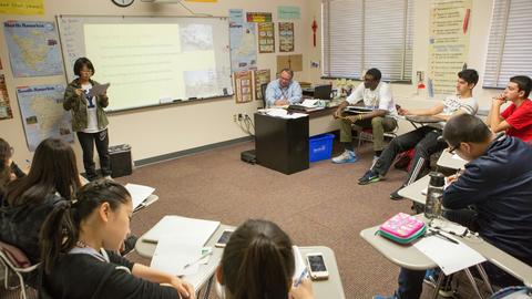 students in classroom