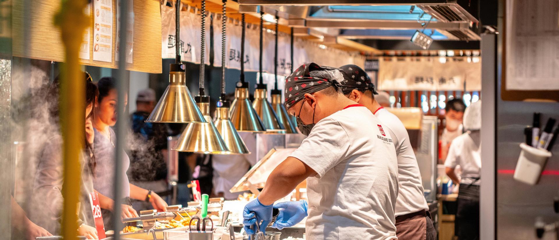 kitchen workers