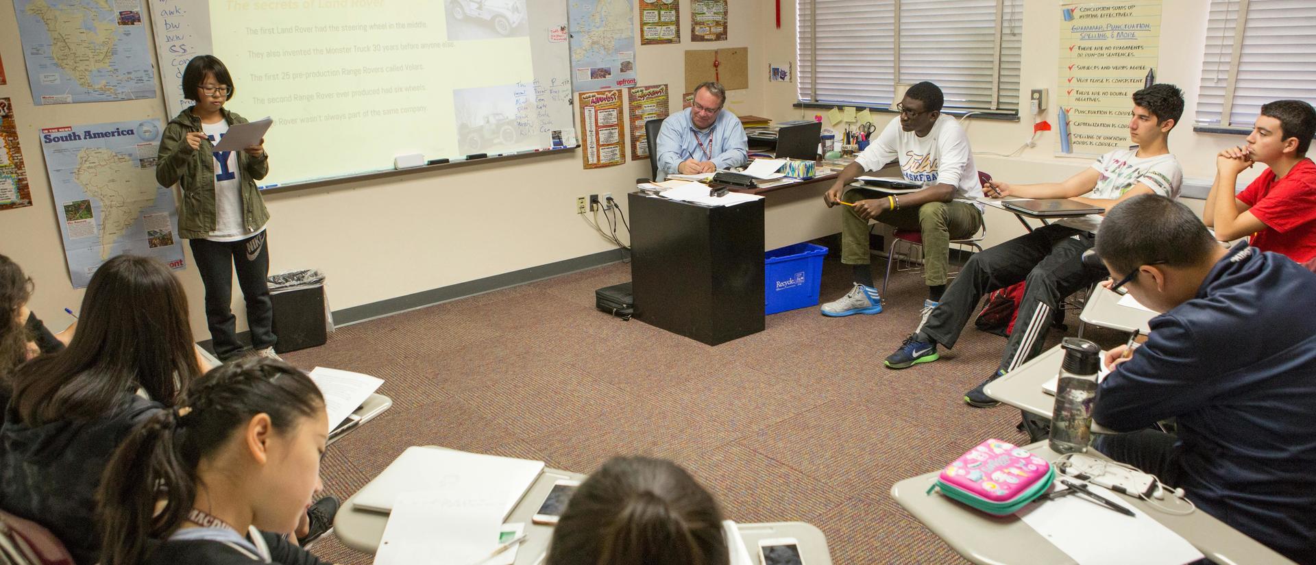 students in classroom